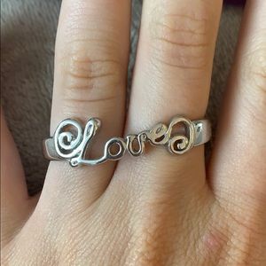 Double finger love ring